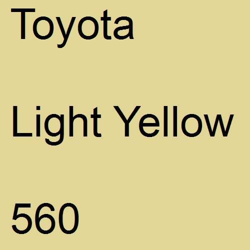 Toyota, Light Yellow, 560.